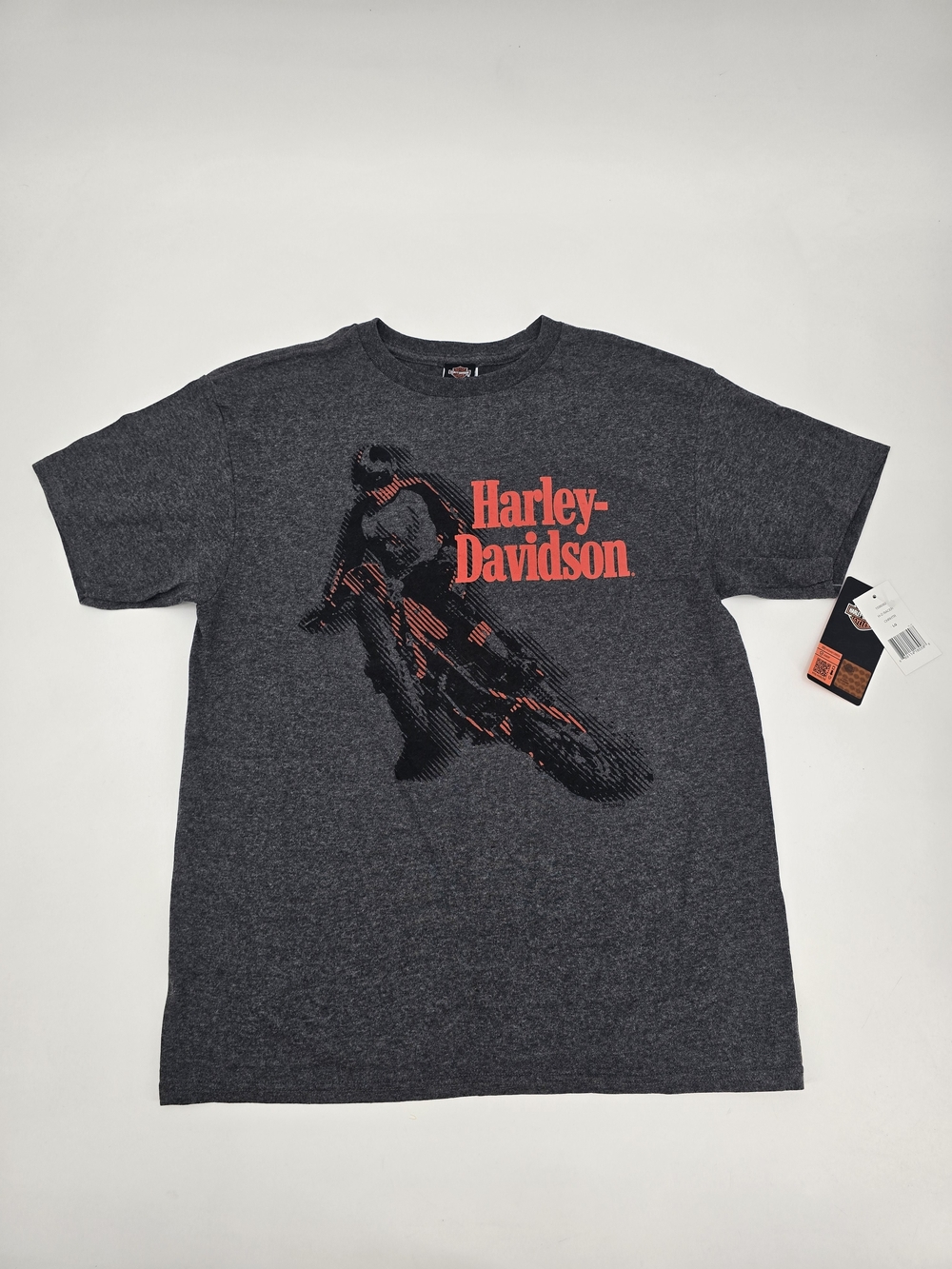 Harley-Davidson Big Boys' H-D Racer Short Sleeve Crew Neck Tee Size L NWT